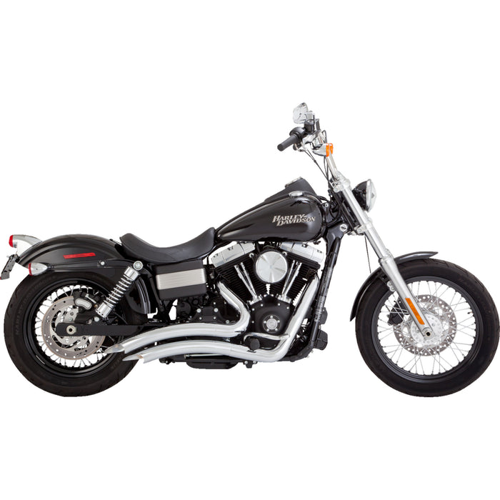 VANCE & HINES 1800-2634 26081 2-into-2 Big Radius Exhaust System - Chrome