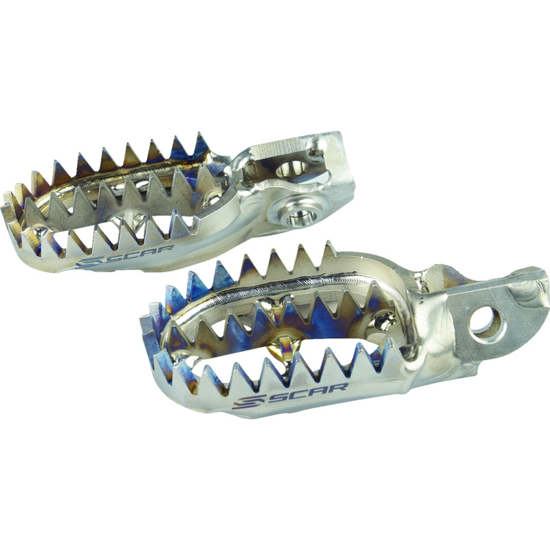 Scar Foot Pegs - S5516 For KTM Dirt Bikes 1998-2024 | Sherco Dirt Bikes 2008-2026 | Beta Dirt Bikes 2005-2021 | Husqvarna Dirt Bikes 2014-2023