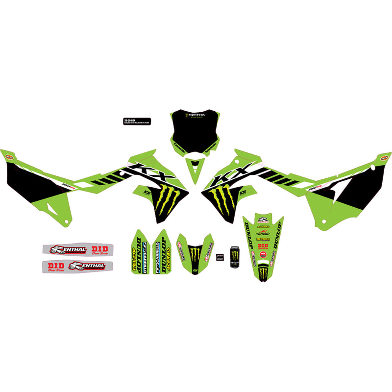 D'cor Visuals Graphic Kit - 20-20-664 Kawasaki KX 250 2021-2024
