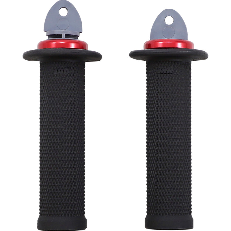 ODI 0630-2877 J33RFB-R Ruffian ATV/PWC Grips Grips - Ruffian - ATV/PWC - Black/Red