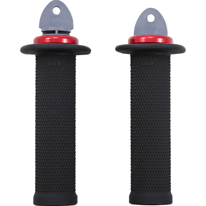 ODI 0630-2877 J33RFB-R Ruffian ATV/PWC Grips Grips - Ruffian - ATV/PWC - Black/Red