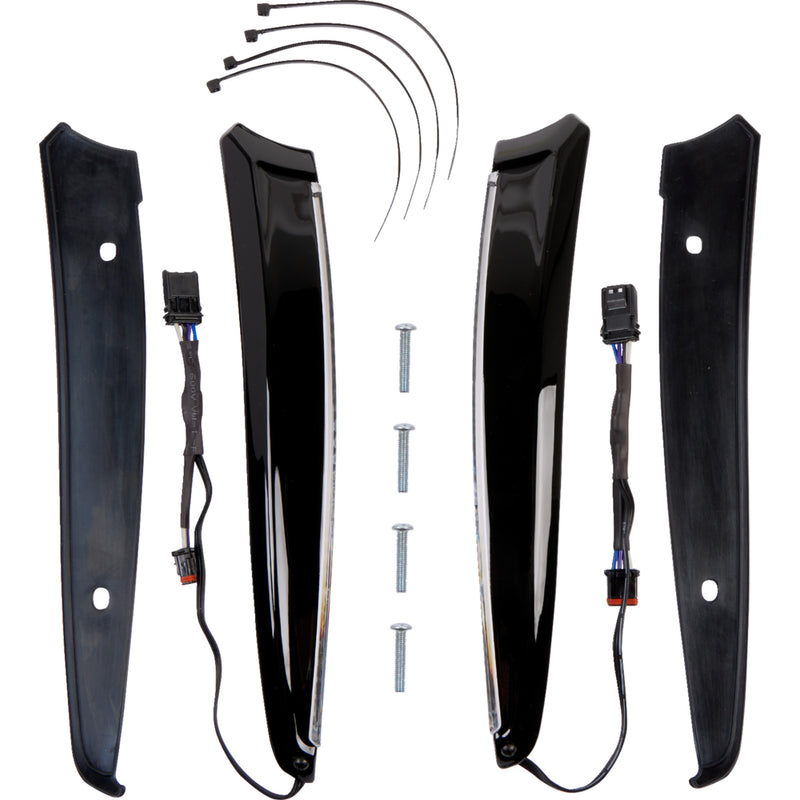 Ciro Horizon Windshield Trim - 11051 For Harley Road Glide 2015-2025
