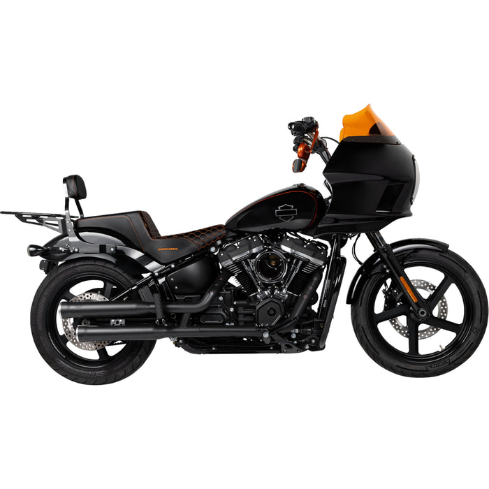 COBRA 1801-1245 6057B RPT 3" Slip-On Mufflers - RPT Mufflers for Softail - Black