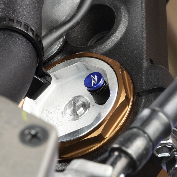 Zeta Fork TOP Bleeder S-Type Showa KYB 2PCS Blue - ZE91-1322 Yamaha WR 400 / WR 250 / WR 426 / WR 450 1998-2023