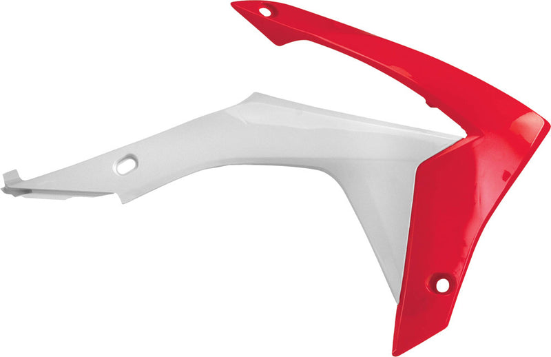 Acerbis Radiator Shrouds RED White - 2314371030 Honda CRF450R / CRF250R 2013-2017