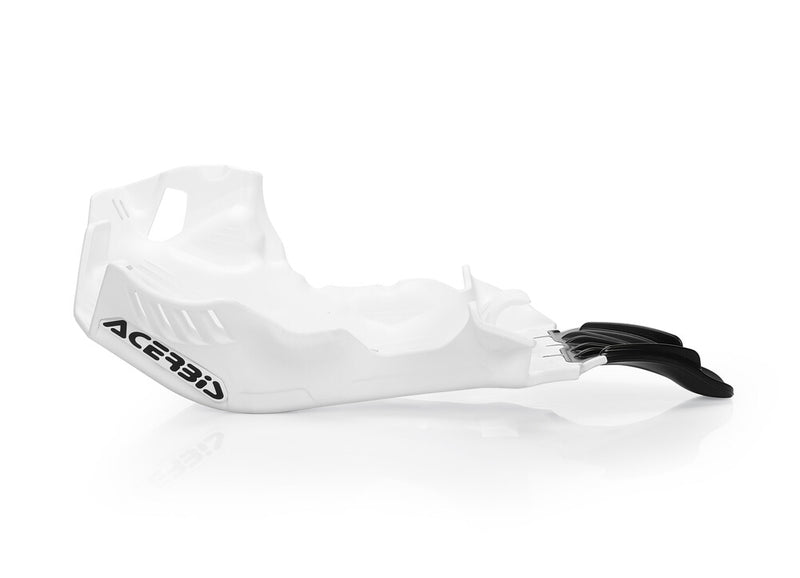 Acerbis 2791671035 Skid Plate With Linkage Guard White Black Husqvarna TE250i / TE300i 2020-2023