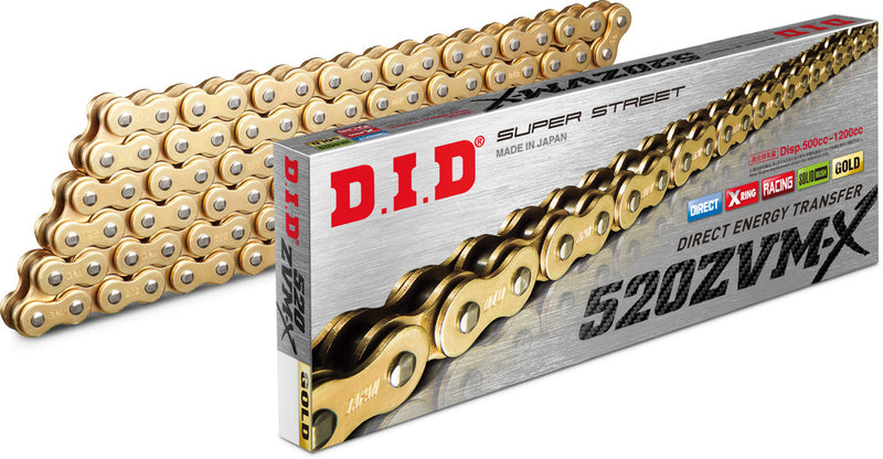 D.i.d 690-42110 520ZVMXG110Z SUPER STREET 520ZVMXG-110L X-RING ZVMX SERIES GOLD