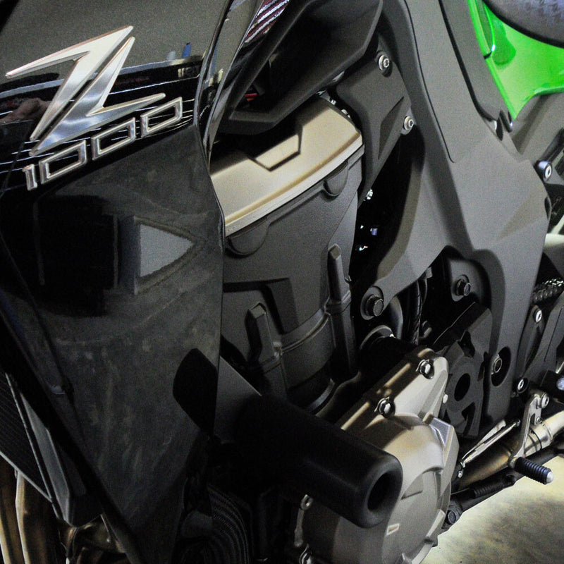 Shogun Frame Sliders Black NO CUT - 750-4839 Kawasaki 1000 2015-2016