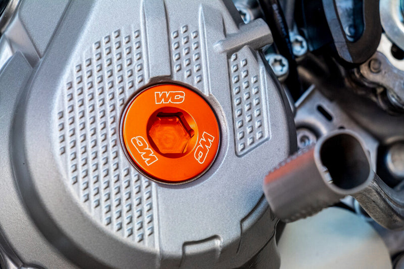 Works Engine Plugs Orange - 24-453 KTM Dirt Bikes 2011-2021