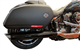 Tab Performance Sport Glide Compatible Exhaust Pipes Chrome Black Straight Tips, 2.5" - 131-1292-B2-2.5 For Harley Softail Sport Glide 2018-2021