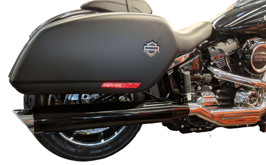Tab Performance Sport Glide Compatible Exhaust Pipes Chrome Chrome Straight Tips, Zombie - 131-1292-C2-Z For Harley Softail Sport Glide 2018-2021