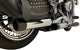 Tab Performance Softail Chrome Tip Compatible Exhaust Pipes Chrome Chrome Twist End Caps, 2.25" - 131-1295-C4-2.25 For Harley Softail 2007-2017