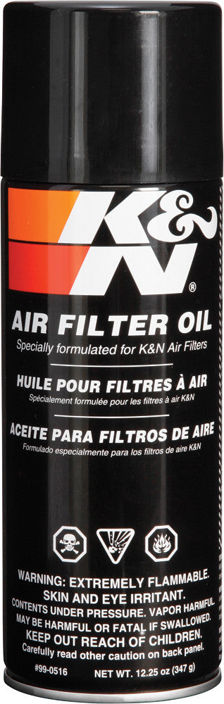 K & N 62-1512 99-0516 AIR FILTER OIL 12.25OZ 12/CASE