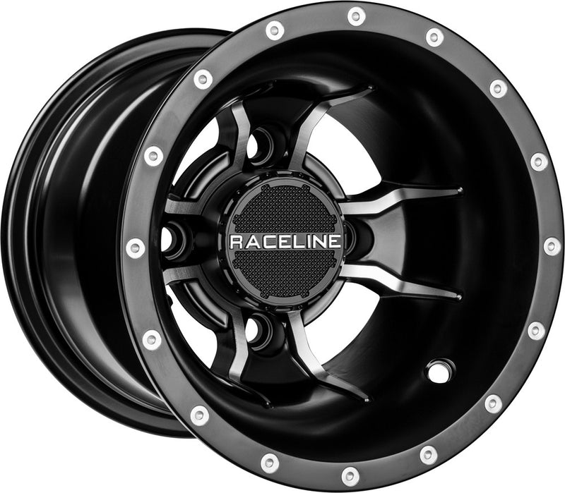 Raceline Wheels 570-1640 A7798011-35 MAMBA SPORT WHEEL 9X8 4/110 3+5 BLK/MACHINED