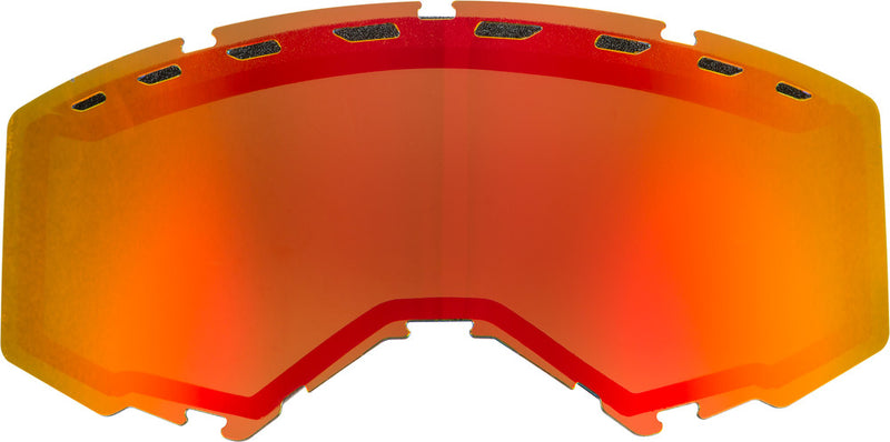 Fly Racing 37-5456 FLB-025 DUAL LENS WITH VENTS ADULT RED MIRROR/BROWN