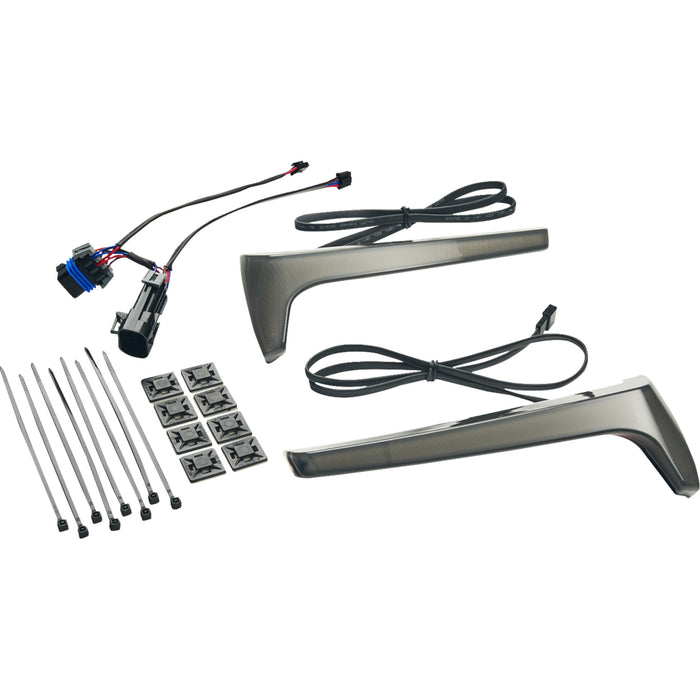 CIRO 2040-3251 4R100 Saddlebag Lights smoke lens - red turn signal - indian