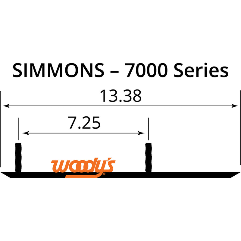 WOODY'S 4612-0185 ESM3-7000 Extender Trail III™ Flat-Top® Wear Bars Extender Trail III™ Flat-Top® Runner