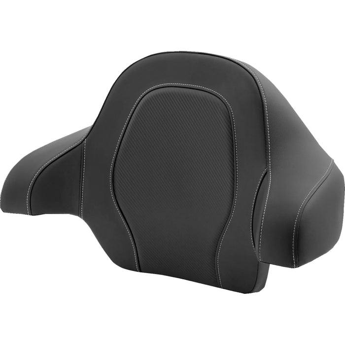 SADDLEMEN 0801-1362 814-07-TPACK-CF Tour Pak® Backrest Pad - Road Sofa Seat - Black - Carbon Fiber FL '14-'24