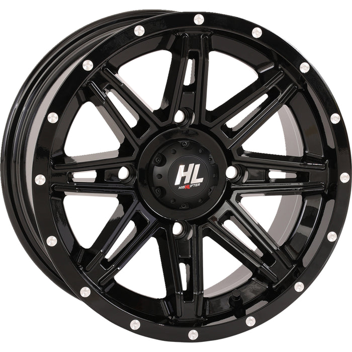 HIGH LIFTER 0230-1296 14HL22-1237 HL22 Wheel Wheel - HL22 - Front/Rear - Gloss Black - 14x7 - 4/137 - 4+3 (+10 mm)