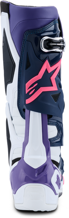Alpinestars 482-0015910 2010020-2780-10 TECH 10 WHT/VIOLET/NVY BL/PNK FL 10