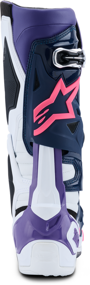 Alpinestars 482-0015909 2010020-2780-9 TECH 10 WHT/VIOLET/NVY BL/PNK FL 9