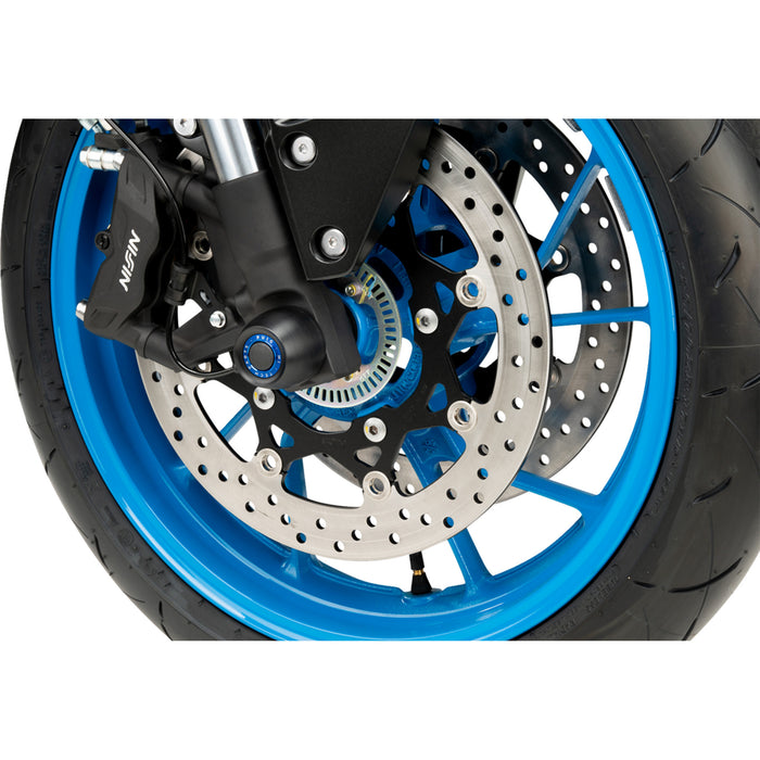 PUIG HI-TECH PARTS 0505-2556 21623N Front Axle Sliders Axle Sliders - Front - Black - Pair - Suzuki