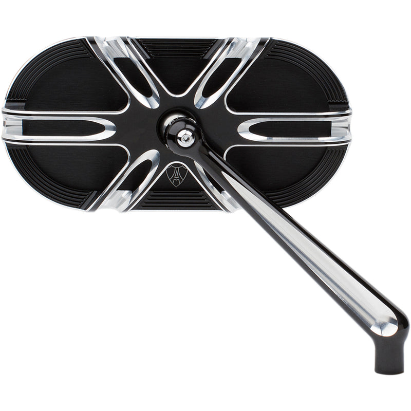 ARLEN NESS 0640-1207 13-166 Caged Series Mirror Mirror - Side View - Caged Series/Deep Cut - Black - Right