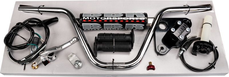 Bbr Motorsports H-Bar Triple Clamp Kit Black - 510-HXR-5011 Honda XR50R / CRF50F 2000-2021