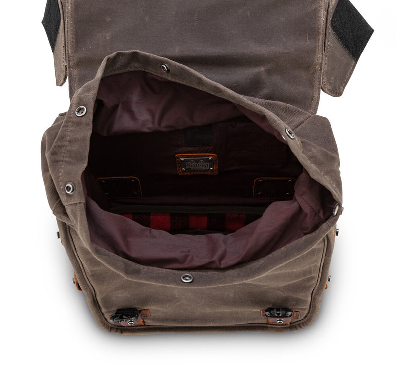 Burly Brand 750-05508 B15-1002D THROWOVER SADDLEBAG DARK OAK