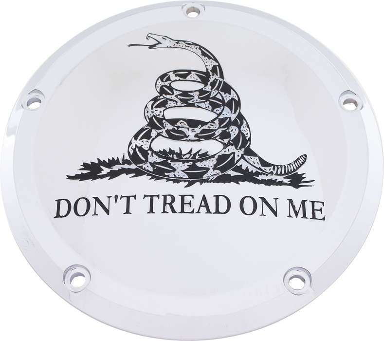 Custom Engraving 563-05102 PATR08-12 7 TC DERBY COVER DON'T TREAD CHROME