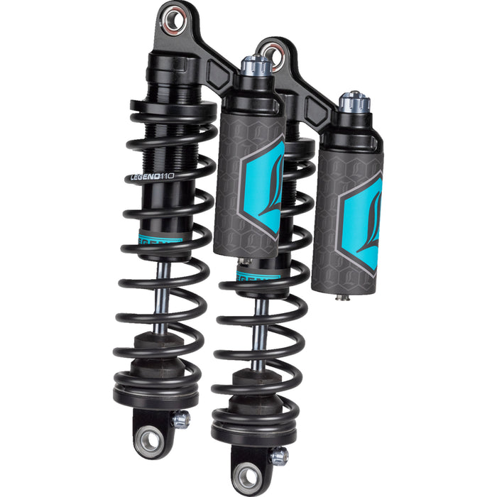 LEGEND SUSPENSION 1310-1890 Legend REVO ARC Piggyback Coil Suspension for FXD Models - REVO ARC Piggyback Shocks - Standard - Black - 13" - '99-'17 Dyna