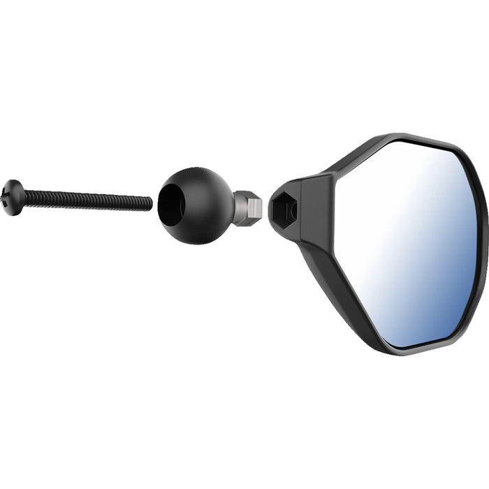 RAM MOUNTS 0640-1723 RAM-B-465RU Tough-Mirror™ Right Mirror with Ball Tough-Mirror™ - Side View - Oval - Black - Right with Ball