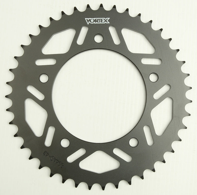 Vortex 3-642AS-43 642AS-43 REAR SPROCKET STEEL 43T-520 BLACK YAM