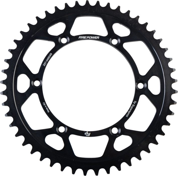 Fire Power 257-046049 FPS-460-49-BLK REAR SPROCKET STEEL 49T BLK