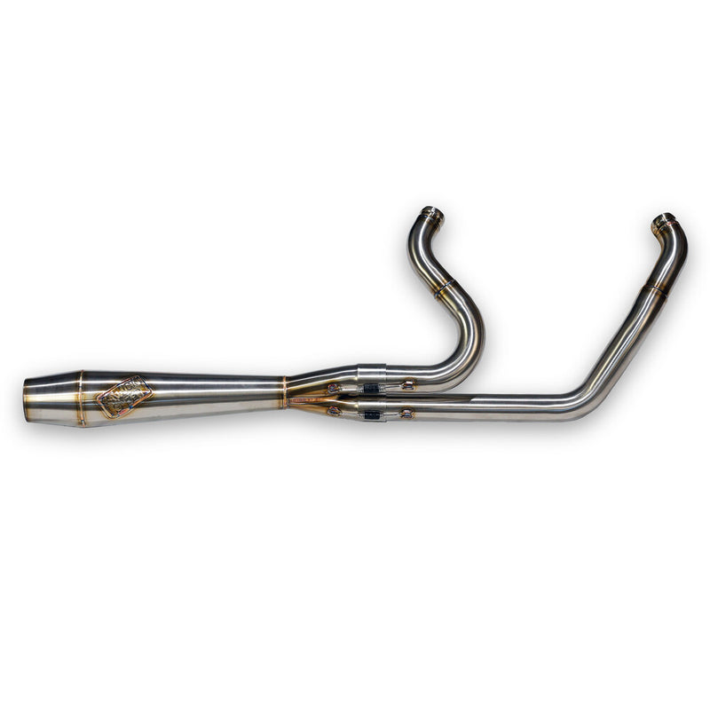 Sawicki Intmdtr M8 Softail MID Cannon Brushed SS - 930-02625 For Harley Softail 2018-2025