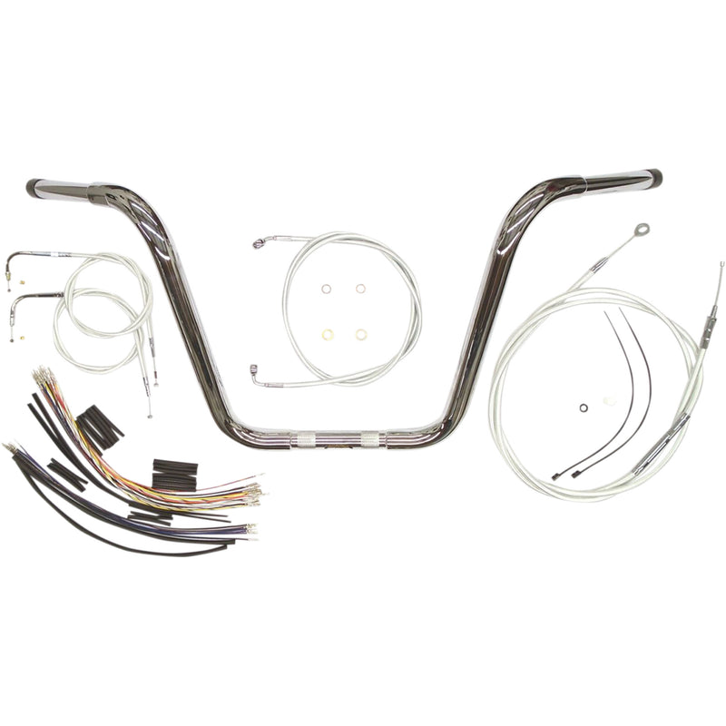 Magnum Shielding 1-1/4" Caliber Handlebar Installation Kit — Ape Hanger Installation Sterling Chromite II® For Harley Softail 2007-2010