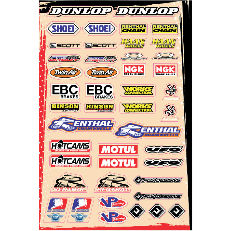 FLU DESIGNS INC. 4320-1196 00503 Universal Logo Decal Kit Decal Logo Kit - B