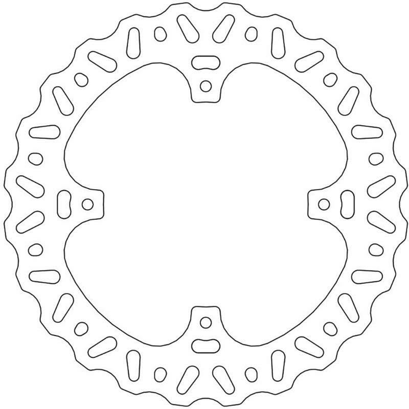 MOTO-MASTER 1711-2101 110356-PU Brake Rotors Brake Rotor - Rear - Nitro