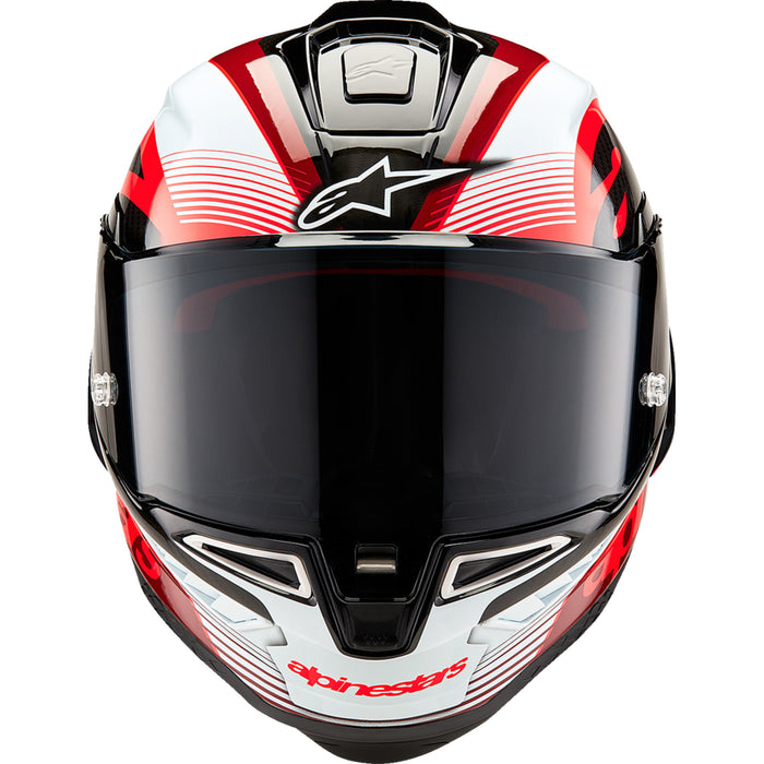 ALPINESTARS Supertech R10 Team Helmet - Black/Carbon Red/Gloss White