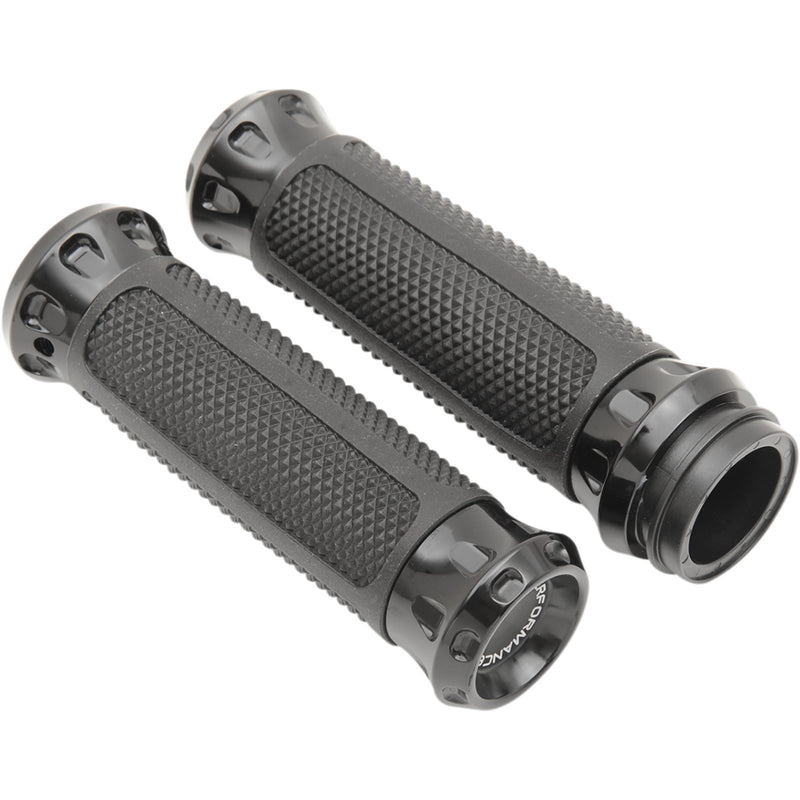 Performance Machine (pm) Grips - 0063-2082-B For Harley Motorcycles 2008-2020