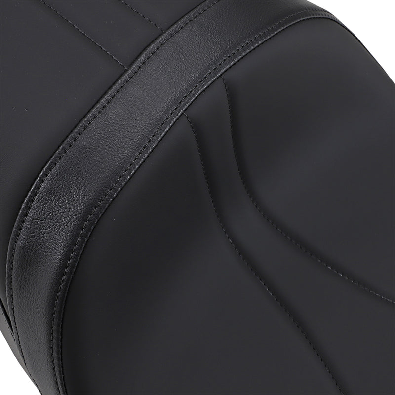 Drag Specialties Low Profile Touring Seat Low Touring Seat Mild Stitched Razorback Tanks FL - 0801-1075 For Harley Touring 2008-2023