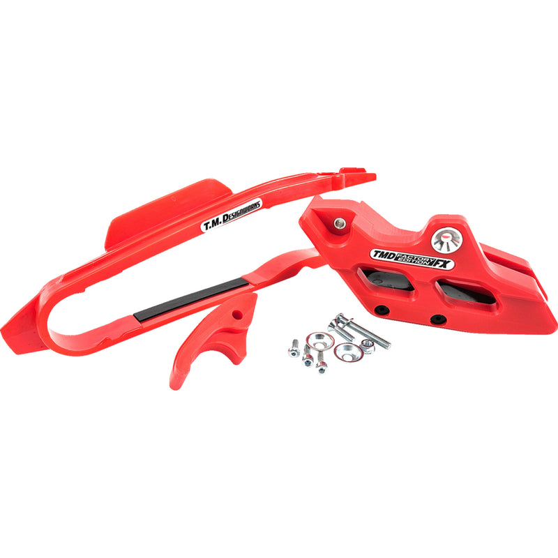 T.m. Designworks Chain Guide And Slider Kit - FXK-BT2-RD Beta Dirt Bikes 2020-2024