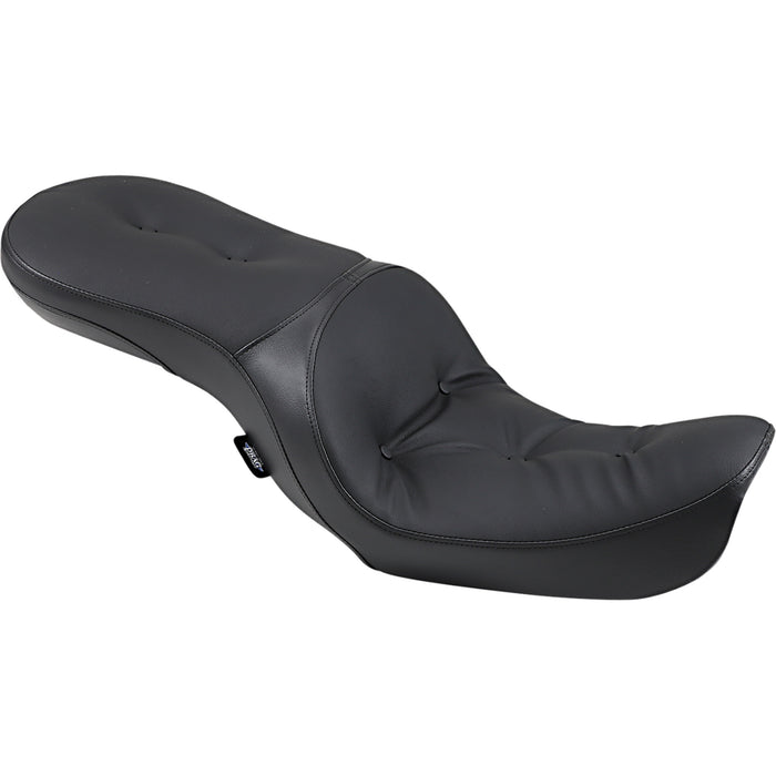 DRAG SPECIALTIES 0803-0560 Low-Profile Touring Seat — Pillow Low Touring Seat - Pillow - FXD/FLD '06-'17