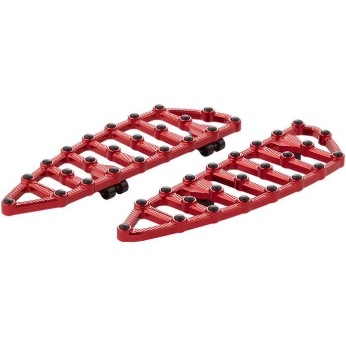 ARLEN NESS 1621-0944 06-893 MX Billet Floorboards - MX Driver Floorboards - Red