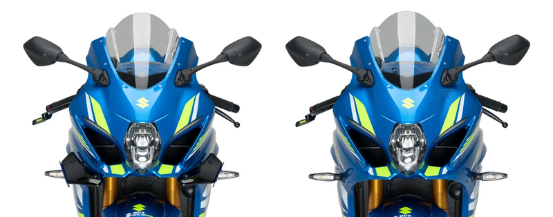 Puig Hi-Tech Parts Sport Side Spoilers Black - 9738N Suzuki 1000R 2017-2025