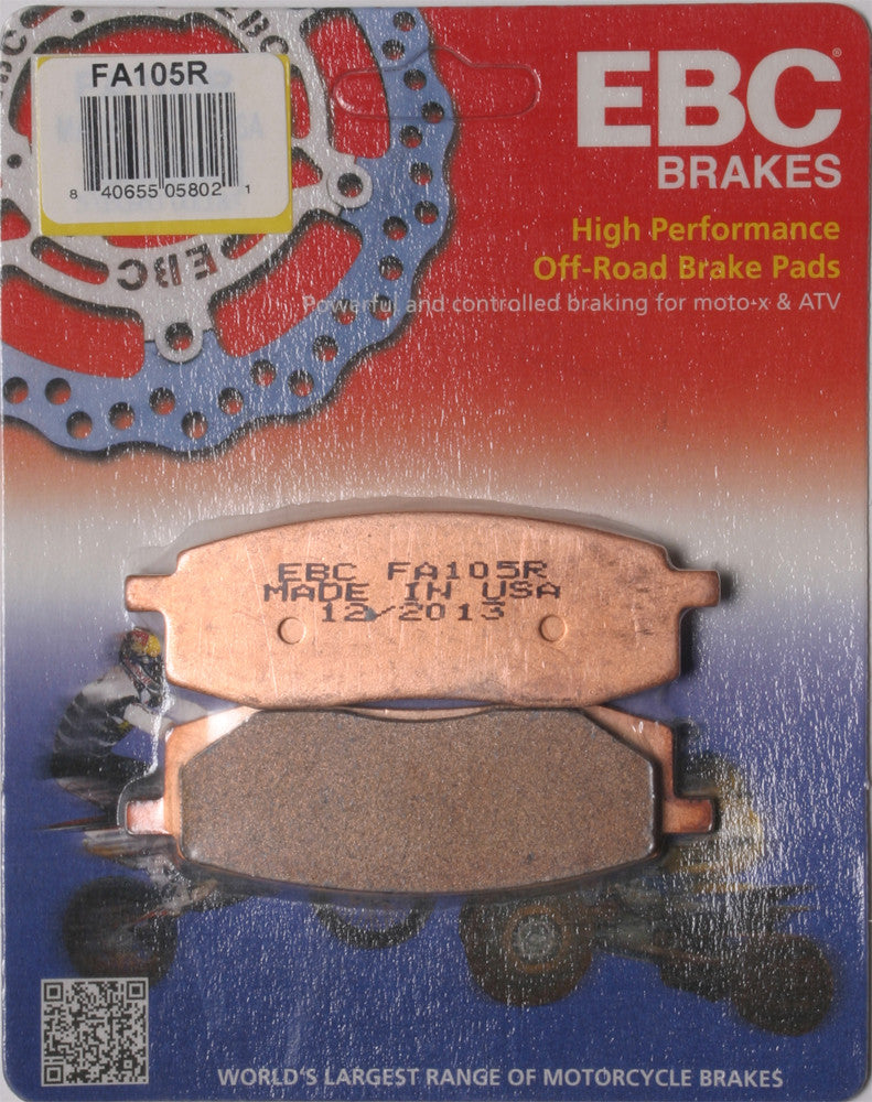 Ebc 15-105R FA105R BRAKE PADS FA105R SINTERED R SERIES