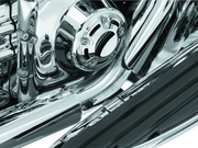 Kuryakyn 9196 Bridge The Gap Heat Shield 93-08 Touring Models Chrome - User 1