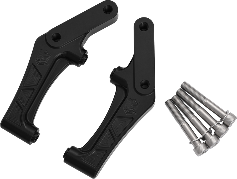 Kens Factory Caliper Bracket FLT ` 108MM Radial 11.8 Rotor - KFBK-01 For Harley Touring 2014-2022