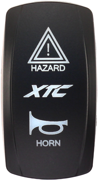 Xtc Power Products Dash Switch Rocker Face XTC Hazard Horn - SW00-00132037