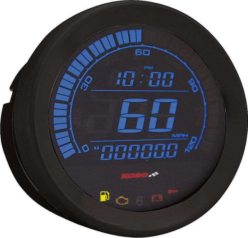 Koso North America Digital Gauge Cluster Black Bezel Flht AND Fltr - BA050903 For Harley Touring 2004-2013